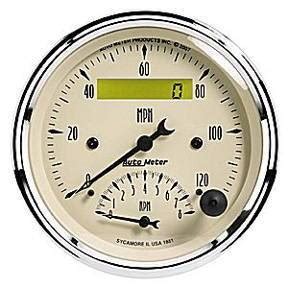 Chevy Parts Instrument Gauges Auto Meter Antique Beige Series