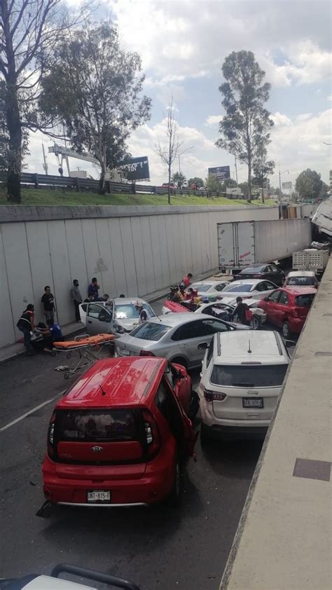 ¡impactante Tráiler Provoca Carambola De 22 Autos En La México Querétaro Hay 44 Heridos