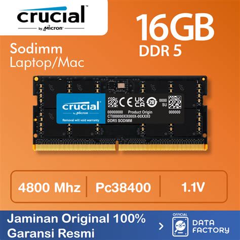 Jual Ram Laptop Crucial Ddr Gb Pc Mhz Sodimm Memory