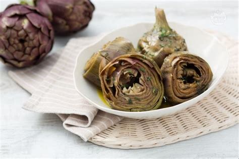 Carciofi Alla Romana Roman Style Artichokes Italian Recipes By