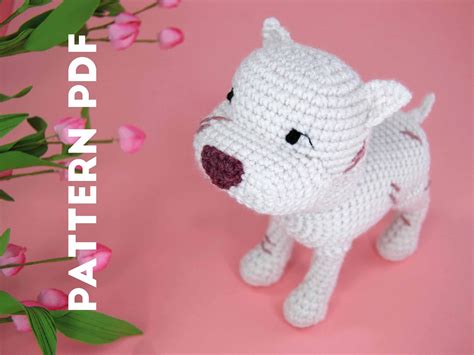 Pdf Crochet Pattern Pibble Pitbull Kitbull Etsy México