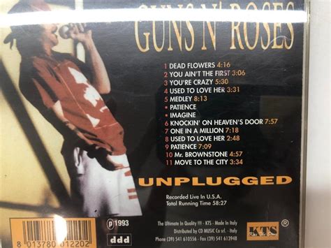 Yahooオークション 【cd Guns N Rosesunplugged 1993年】121 02403