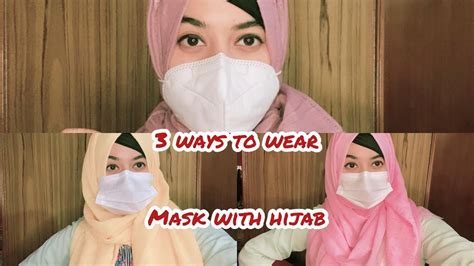 How To Wear Mask 😷 With Hijab 🧕🏻 Diy Mask For Hijabi Tasnuva’s Vlog Youtube