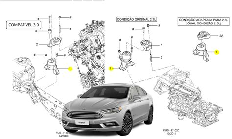 Coxim Hidraulico Do Motor Ford Fusion A Lado Direito