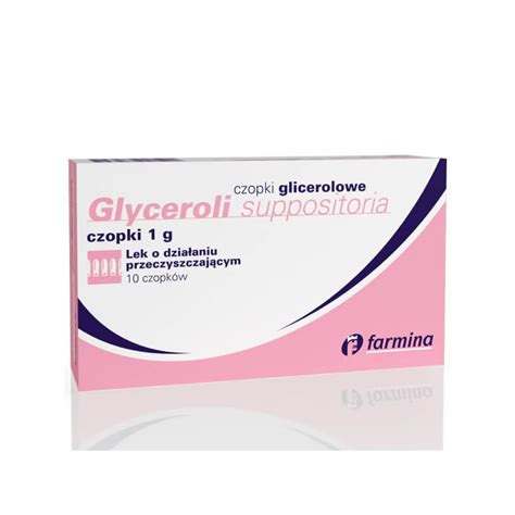 Farmina Glyceroli Suppositoria 1 G Czopki Glicerolowe 10 Sztuk