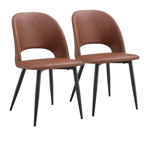 Lot De Chaises En Acier Et Textile Enduit Marron Leroy Merlin