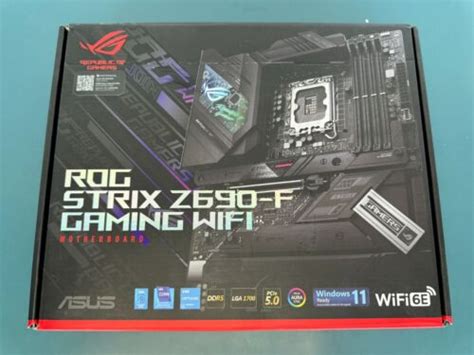 Asus Rog Strix Z690 F Gaming Wifi 6e Lga 1700 Intel 12th Gen Atx Gaming Motherbo Ebay