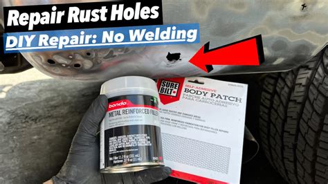 Diy Repair Rust Holes With Basic Tools And No Welding Youtube