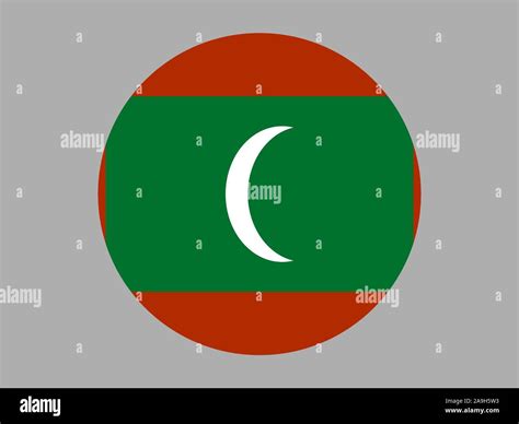 National Flag Of Republic Of Maldives Original Colors And Proportion