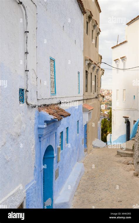 Architecture of Chefchaouen, Morocco Stock Photo - Alamy