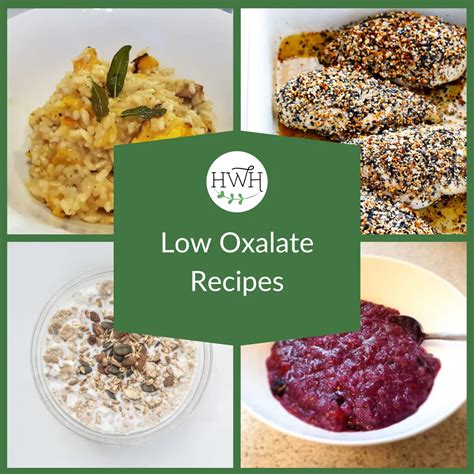 Low Oxalate Recipes