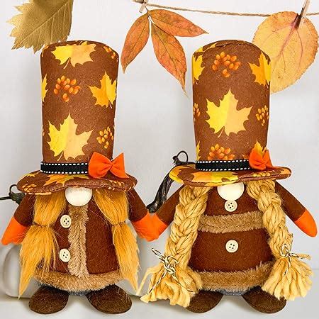 Amazon Cozyday Pcs Cute Mr Mrs Countryman Fall Harvest Decor