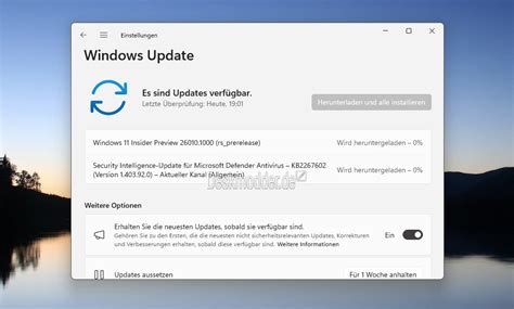 Windows 11 26010 als neue Insider im Canary Kanal mit einem Hinweis für