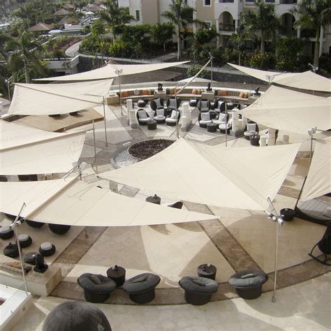 Landscape Tensile Structures Permanent Fabric Shade Canopy Structures