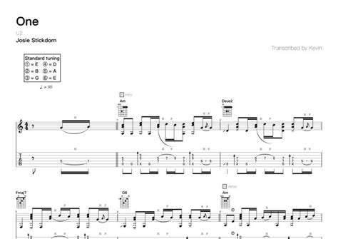 U2 One Guitar Chords