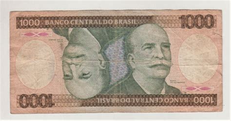 Billete Brasil 1000 Cruzeiros Años 80s c85 Cuotas sin interés