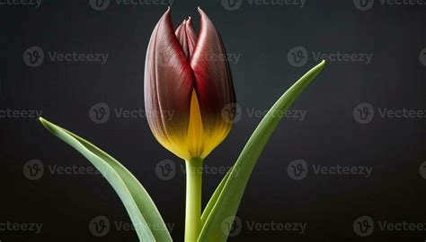 Vibrant Bouquet Of Multi Colored Tulips A Gift Of Love Generated By AI