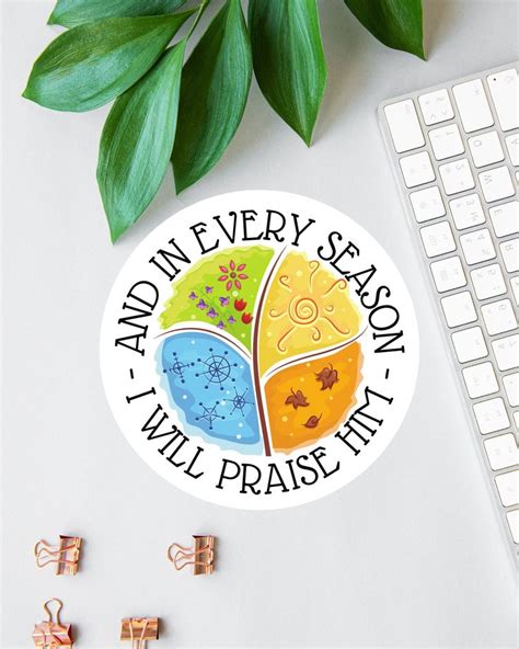I Will Praise Him Sticker Pray About Everything Affirmation Stickers