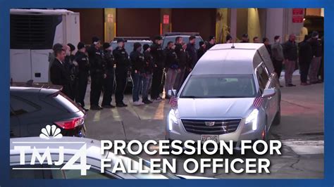 Procession For Fallen Milwaukee Police Officer Youtube