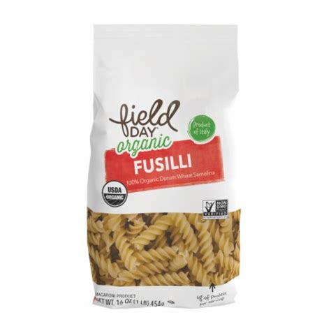 Field Day Pasta Organic Traditional Fusilli Oz Case Of