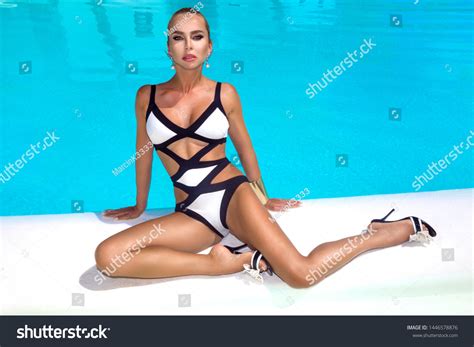 Elegant Sexy Woman Luxury Bikini On Stock Photo Shutterstock