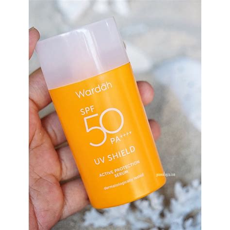 Jual Wardah Suncreenuv Shield Essential Sunscreen Gel Spf 35 Pamatte
