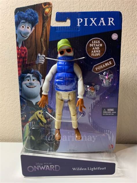 Disney Pixar Onward Movie Wilden Lightfoot Poseable Figure And Sprites