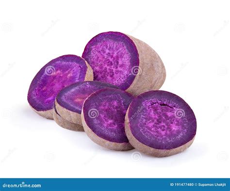 Purple Yams Pile On A Table Royalty Free Stock Image 281512186