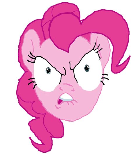 Pinkie Pie Angry head tracing and coloring by ChristheZorua on DeviantArt