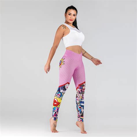 Sexy High Waist 3d Printing Leggings Women Push Up Skinny Stretch