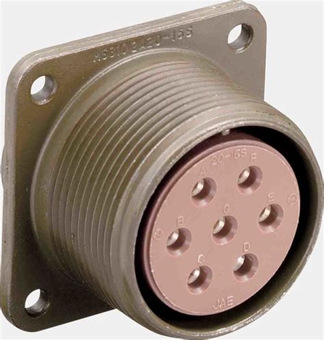 N Ms A S S Jae Jae Way Box Mount Mil Spec Circular Connector