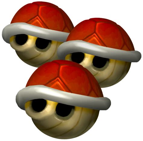 File Mkdd Triple Red Shells Png Super Mario Wiki The Mario Encyclopedia