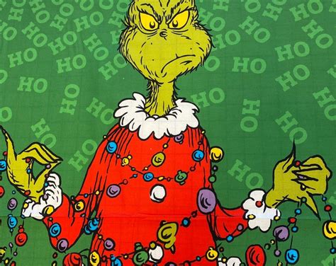 Dr Seuss X Panel From Robert Kaufman S How The Grinch Stole