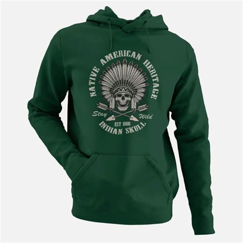 Native American Heritage Mens Hoodies Oakham Clothing Line