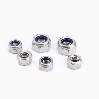 GB889 Stainless Steel DIN982 Hex Nylon Insert Lock Nut ISO7040 Nylon