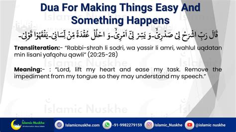 Powerful Dua To Make Things Easy And Something Happens Halal