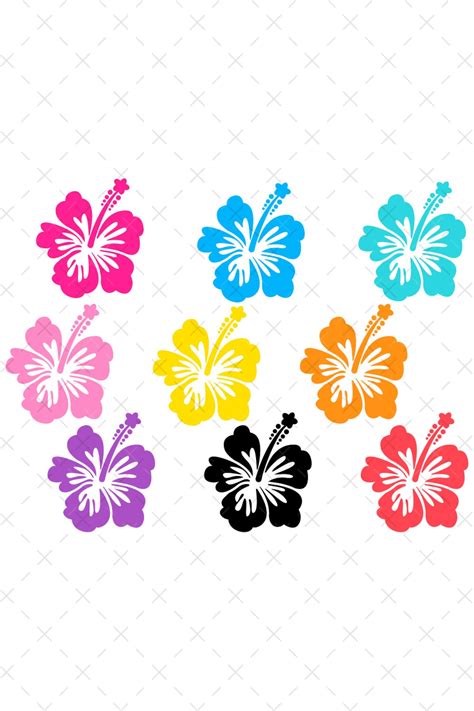 Hibiscus Svg Flower Svg Hawaiian Flower Svg Hawaii Svg Hibiscus