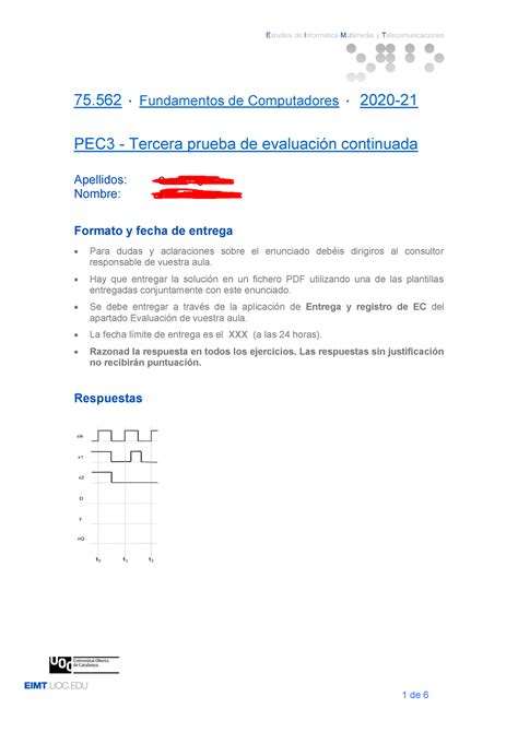 Pec Fundamentos Fundamentos De Computadores Pec