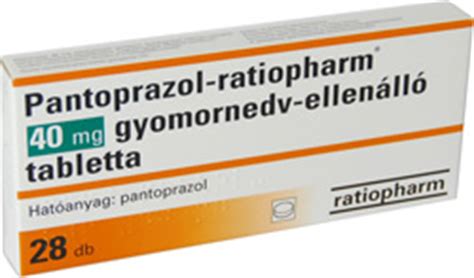 Pantoprazol Ratiopharm Mg Gyomornedv Ellen Ll Tabletta X Adatlap