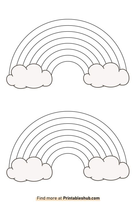 Free Printable Blank Rainbow Templates [PDF Included] - Printables Hub