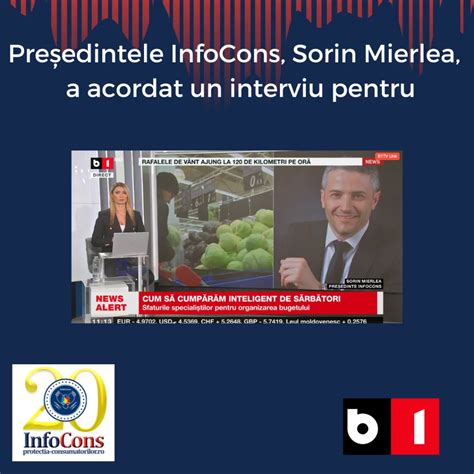 Pre Edintele Infocons Sorin Mierlea A Acordat Un Interviu Pentru B