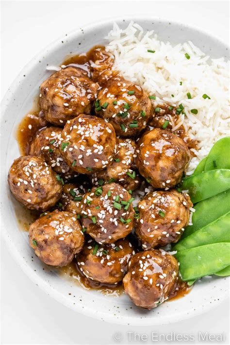 Honey Garlic Meatballs The Endless Meal