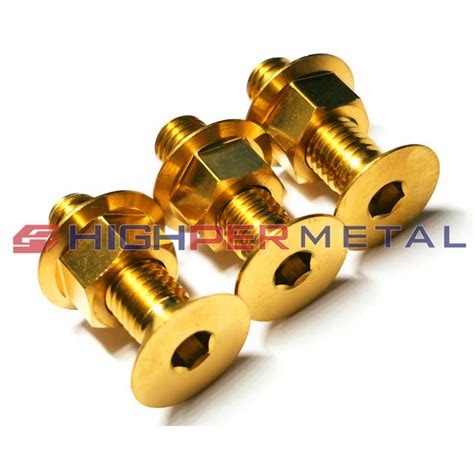 M X X P Titanium Hexagon Socket Countersunk Head Cap Screws