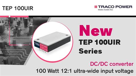 New Traco Power Dc Dc Converter For Railway Ruggedized Applications