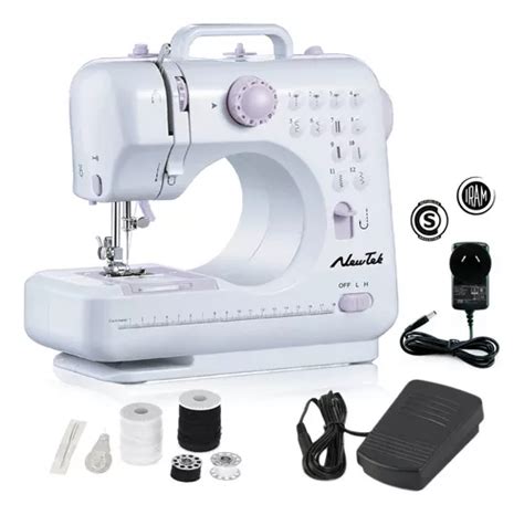 Mini Máquina De Coser Recta Portable Electrica Pedal Falso Overlock