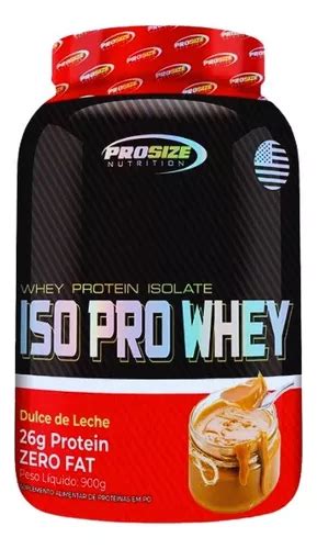 Whey Isolado Iso Pro Size Nutrition 900g Coqueteleira Sabor Doce De