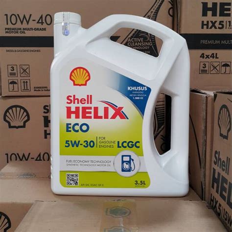 Jual Oli Mesin Mobil Lcgc Shell Helix Eco W Liter Shopee