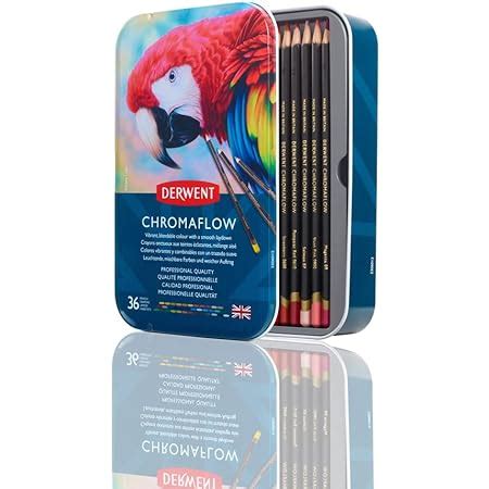 Amazon Derwent Chromaflow Colored Pencils Tin Count