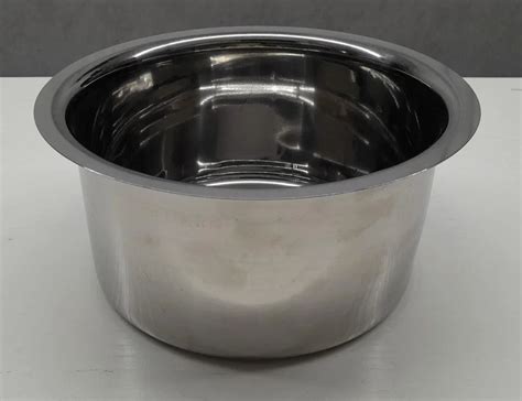 Round Flat Bottom Stainless Steel Tope For Cooking Capacity L At