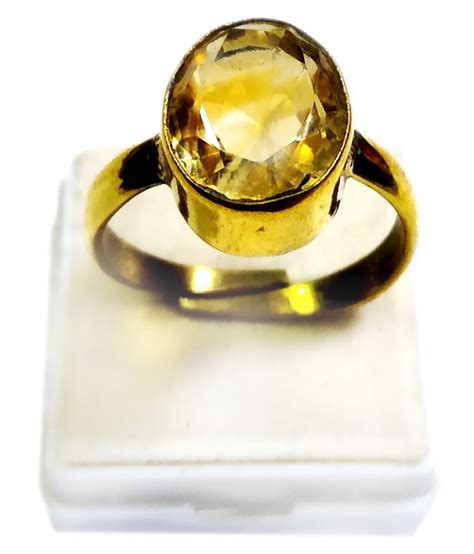 Lab Certified Natural 5 50 To 6 25 Ratti Original Citrine Sunela Ring